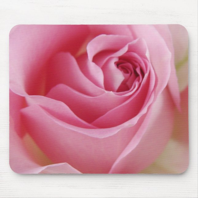 Alfombrilla De Ratón Mousepad color de rosa rosado (Frente)