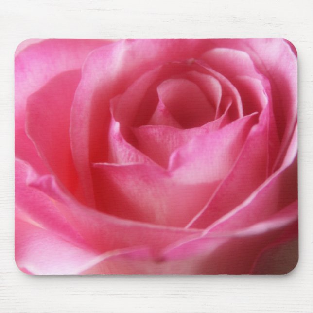 Alfombrilla De Ratón Mousepad color de rosa rosado (Frente)