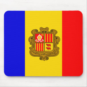 Alfombrilla De Ratón mousepad con bandera andorra