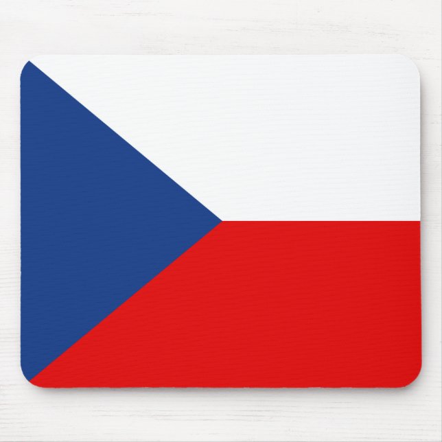 Alfombrilla De Ratón Mousepad con bandera checa (Frente)