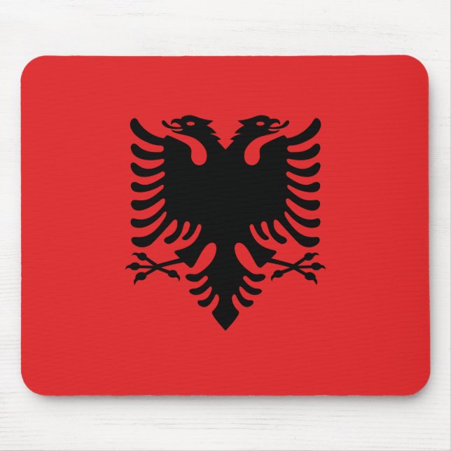Alfombrilla De Ratón Mousepad con bandera de Albania (Frente)