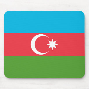 Alfombrilla De Ratón Mousepad con bandera de Azerbaiyán