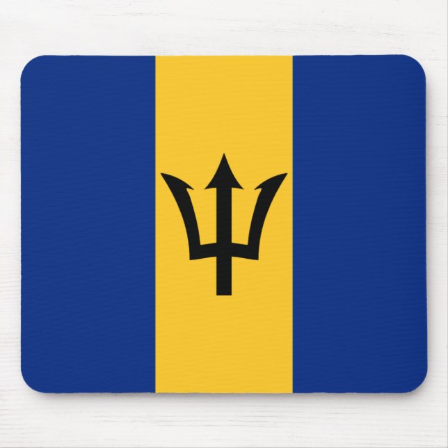 Alfombrilla De Ratón Mousepad con bandera de Barbados (Frente)