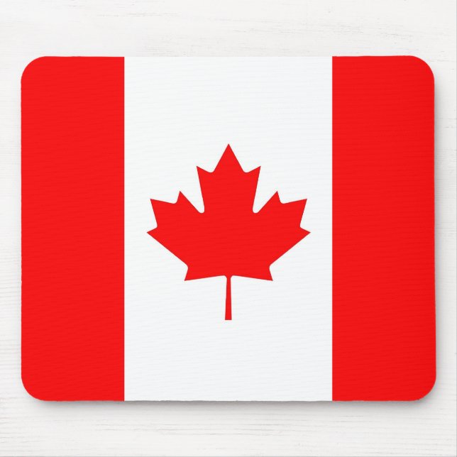 Alfombrilla De Ratón Mousepad con bandera de Canadá (Frente)
