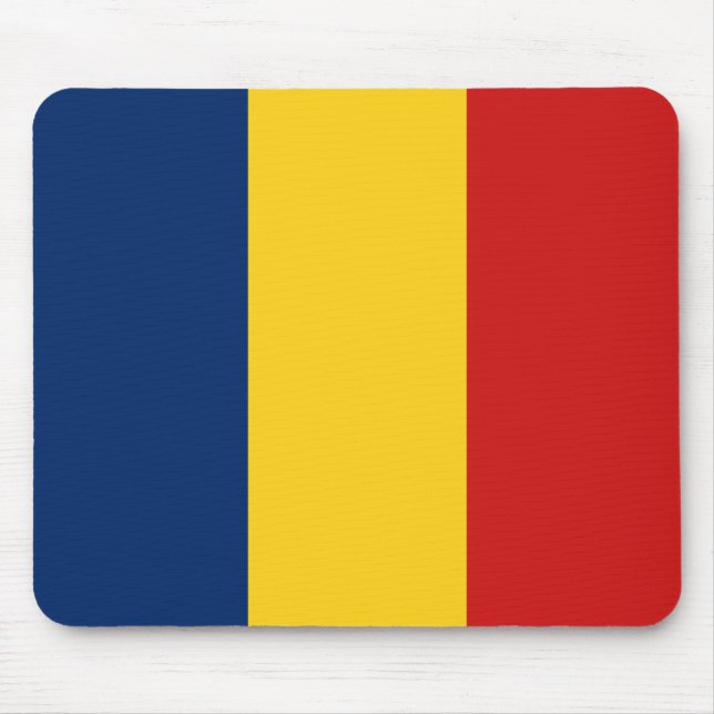 Alfombrilla De Ratón Mousepad con bandera de Chad (Frente)