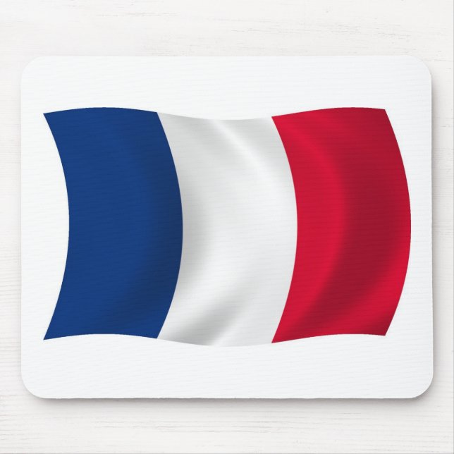 Alfombrilla De Ratón Mousepad con bandera de Francia (Frente)