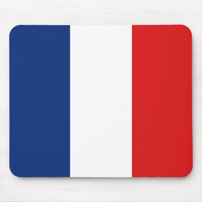 Alfombrilla De Ratón Mousepad con bandera de Francia (Frente)