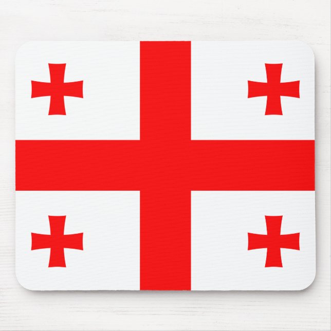 Alfombrilla De Ratón Mousepad con bandera de Georgia (Frente)