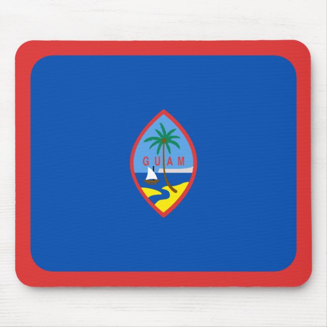 Alfombrilla De Ratón Mousepad con bandera de Guam (Frente)