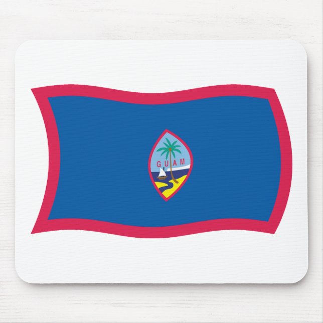 Alfombrilla De Ratón Mousepad con bandera de Guam (Frente)