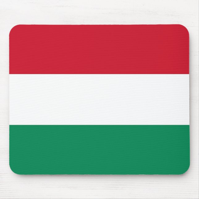 Alfombrilla De Ratón Mousepad con bandera de Hungría (Frente)
