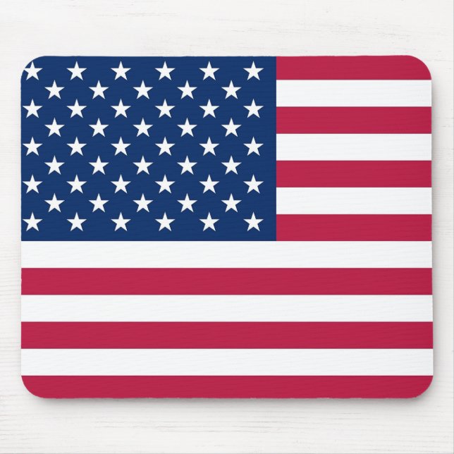 Alfombrilla De Ratón Mousepad con bandera de los Estados Unidos (Frente)