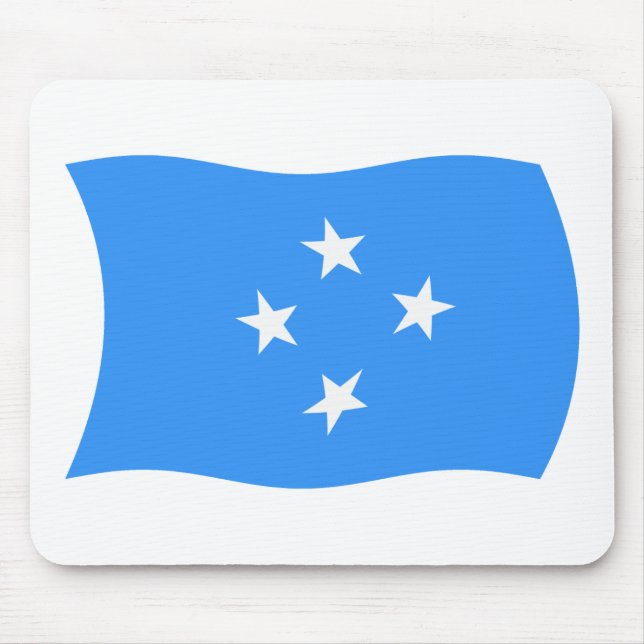 Alfombrilla De Ratón Mousepad con bandera de Micronesia (Frente)
