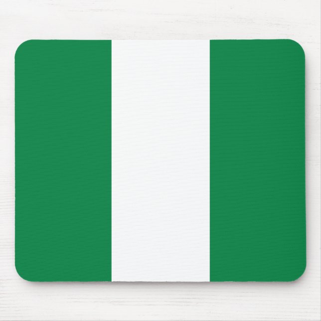 Alfombrilla De Ratón Mousepad con bandera de Nigeria (Frente)
