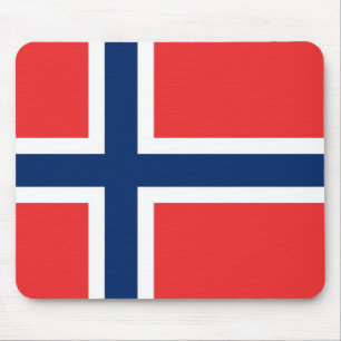 Alfombrilla De Ratón Mousepad con bandera de Noruega