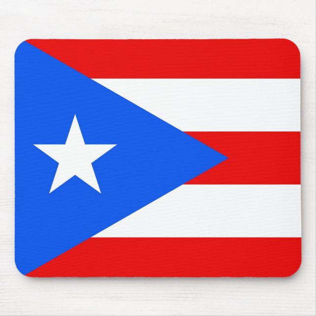 Alfombrilla De Ratón Mousepad con bandera de Puerto Rico - Estados Unid (Frente)