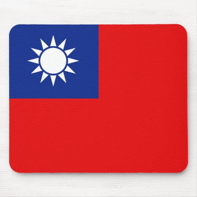 Alfombrilla De Ratón Mousepad con bandera de Taiwán (Frente)