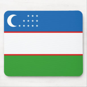 Alfombrilla De Ratón Mousepad con bandera de Uzbekistán
