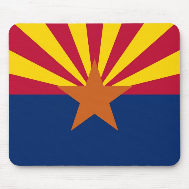 Alfombrilla De Ratón Mousepad con bandera del estado de Arizona - Estad (Frente)
