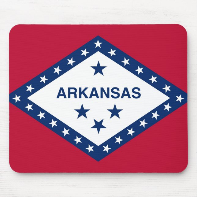 Alfombrilla De Ratón Mousepad con bandera del estado de Arkansas - Esta (Frente)