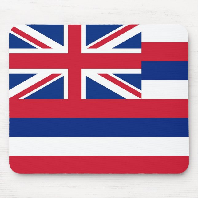 Alfombrilla De Ratón Mousepad con bandera del estado de Hawaii - Estado (Frente)