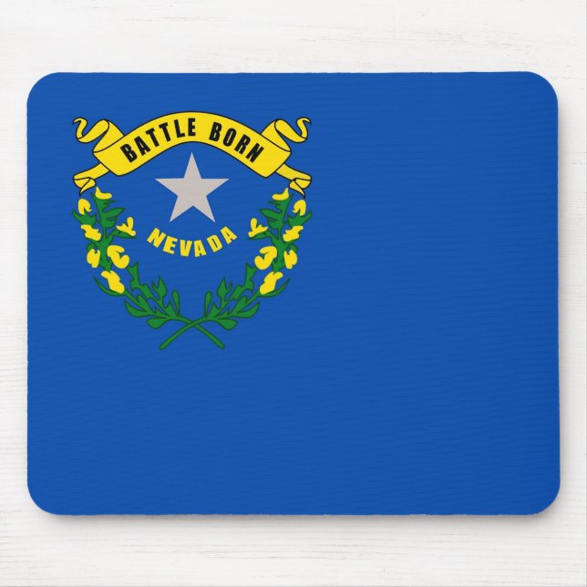 Alfombrilla De Ratón Mousepad con bandera del estado de Nevada - Estado (Frente)
