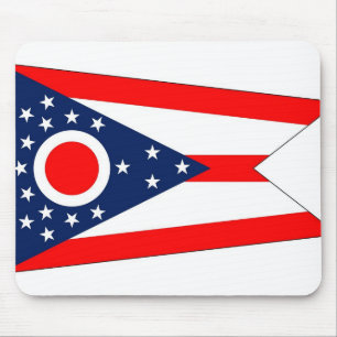 Alfombrilla De Ratón Mousepad con bandera del estado de Ohio - Estados
