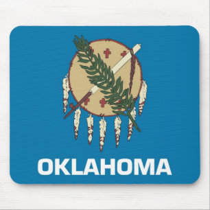 Alfombrilla De Ratón Mousepad con bandera del estado de Oklahoma - Esta