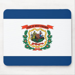 Alfombrilla De Ratón Mousepad con bandera del estado de Virginia Occide