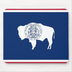 Alfombrilla De Ratón Mousepad con bandera del estado de Wyoming - Estad