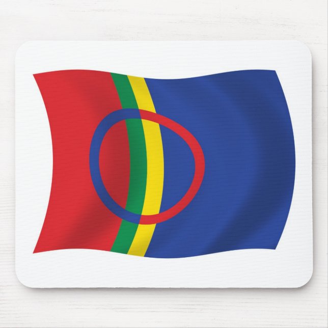 Alfombrilla De Ratón Mousepad con bandera del pueblo sami (Frente)
