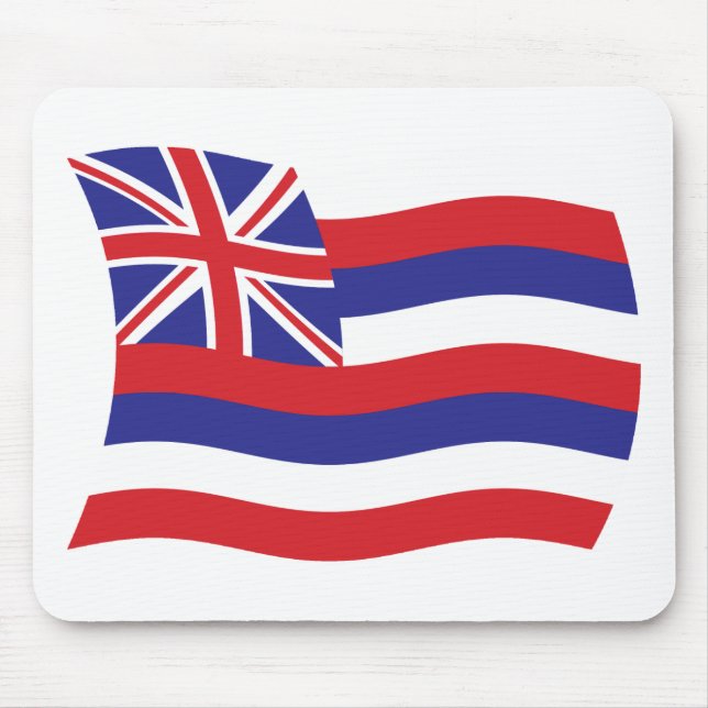 Alfombrilla De Ratón Mousepad con bandera hawaiana (Frente)