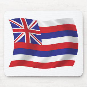 Alfombrilla De Ratón Mousepad con bandera hawaiana