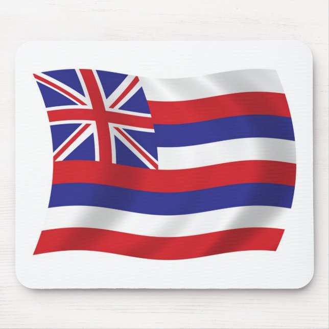 Alfombrilla De Ratón Mousepad con bandera hawaiana (Frente)