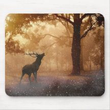 Mousepad con ciervo / Mousepad Hirsch