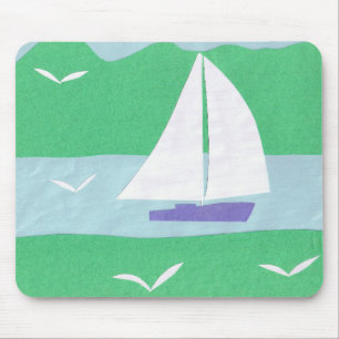 Alfombrilla De Ratón Mousepad con diseño de barco de vela