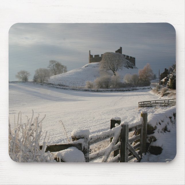 Alfombrilla De Ratón Mousepad con el castillo de Hume en invierno (Frente)