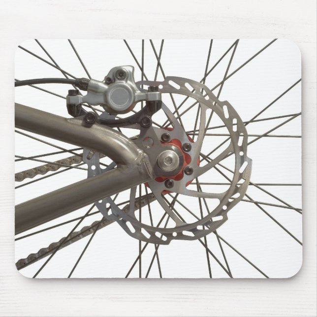 Alfombrilla De Ratón Mousepad con el eje de rueda de la bici (Frente)