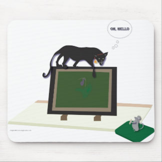 Alfombrilla De Ratón Mousepad con el gato y el ratón