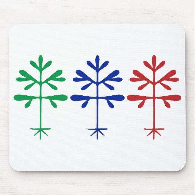 Alfombrilla De Ratón Mousepad con gráfico de triple acoplamiento (Frente)