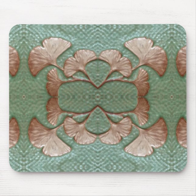 Alfombrilla De Ratón Mousepad con huella de gingko (Frente)