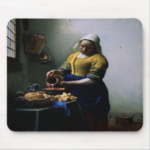 Alfombrilla De Ratón Mousepad con la pintura de Juan Vermeer