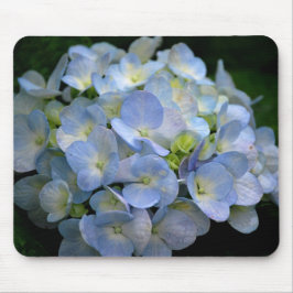 Alfombrilla De Ratón Mousepad con las flores azules del hydrangea