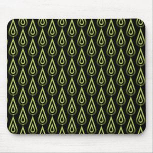 Alfombrilla De Ratón Mousepad con llamas de parpadeo verde oliva