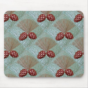 Alfombrilla De Ratón Mousepad Con Pineconas Ponderosa