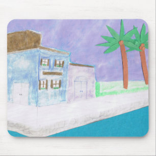Alfombrilla De Ratón Mousepad con una escena caribeña