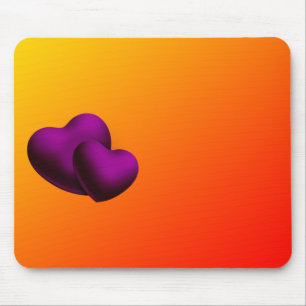 Alfombrilla De Ratón Mousepad Corazón Púrpura