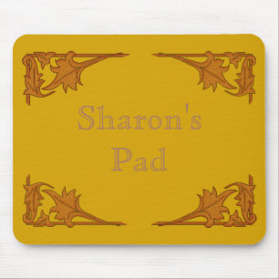 Alfombrilla De Ratón Mousepad - Corchetes de leafy