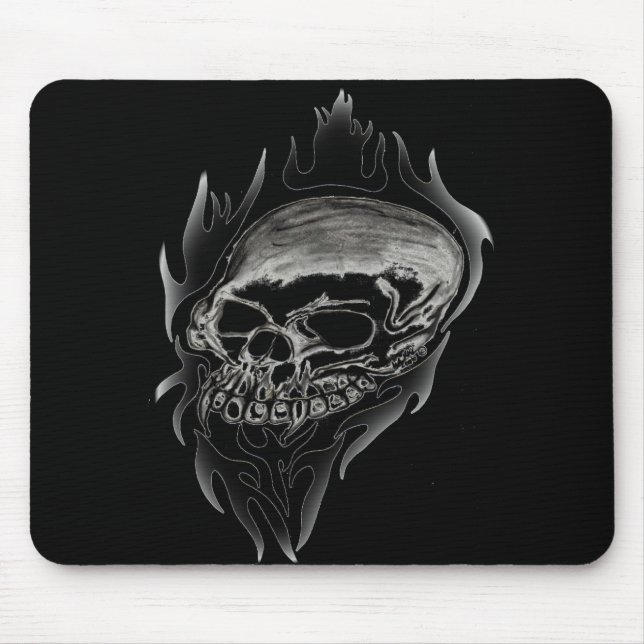 Alfombrilla De Ratón Mousepad - cráneo del vampiro (Frente)
