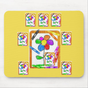 Alfombrilla De Ratón Mousepad Crayon